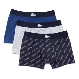 Boxer Lacoste Pack X 3 De Algodón Stretch Th1774 Bck