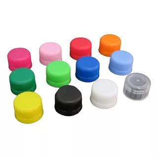 1000 Tapas Plasticas De Colores Roll-on 28mm  Candy Souvenir