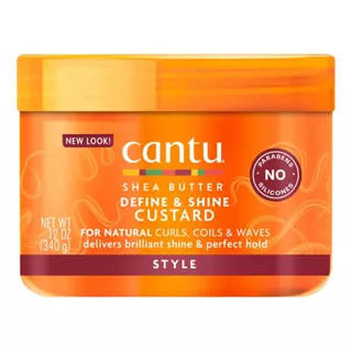 Cantu Define Shine Custard Natilla  Cabello Rizado 340gr 