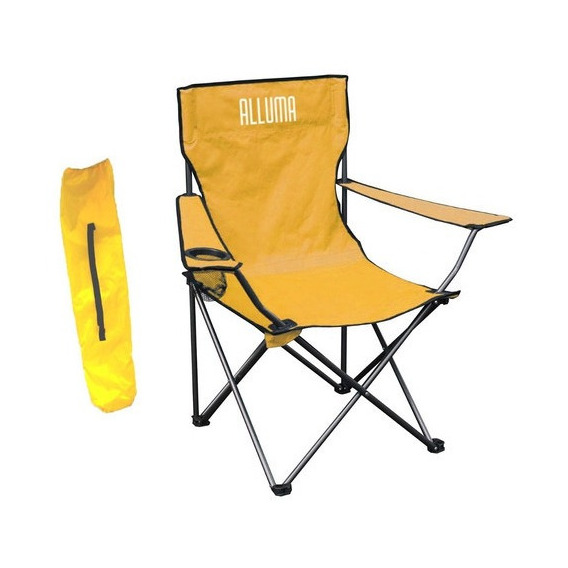 Silla Plegable Portátil Camping Con Estuche Alluma 