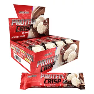 Protein Crisp Bar 12 Unids  Integralmedica Sabor Doce De Coco