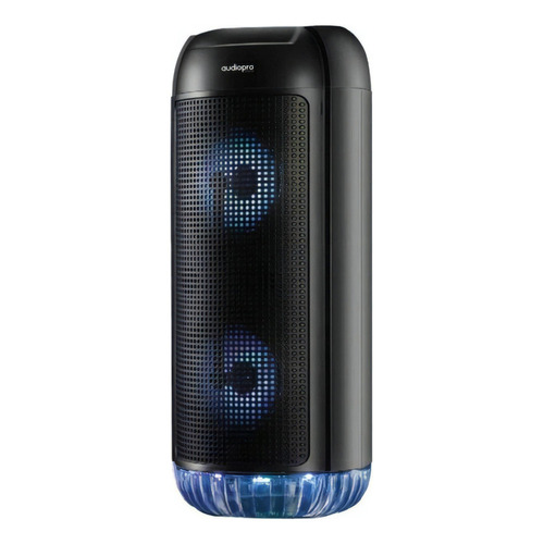 Parlante Portátil Bluetooth Con Luz Led 150 Watts Azul/negro