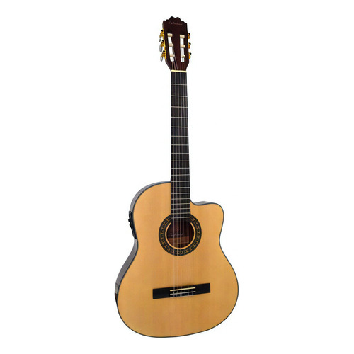 Guitarra Electroacústica La Sevillana UR6CEF3 para diestros natural palo de rosa mate