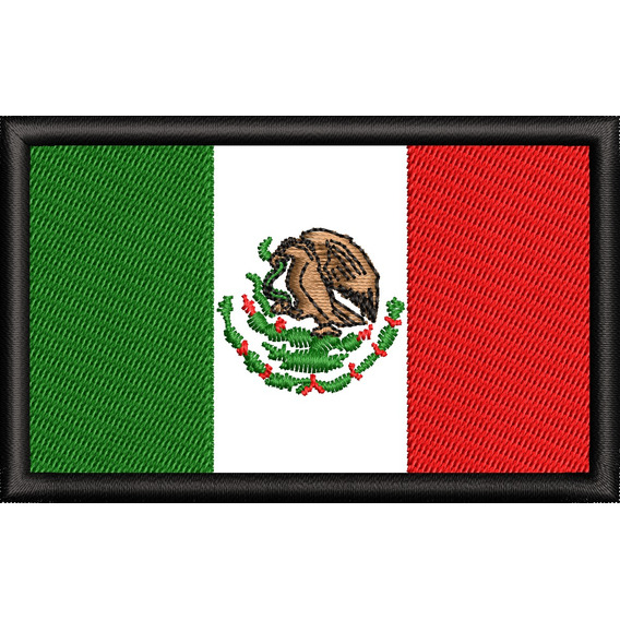 Pack 10 Mexico Parche Bandera Bordada