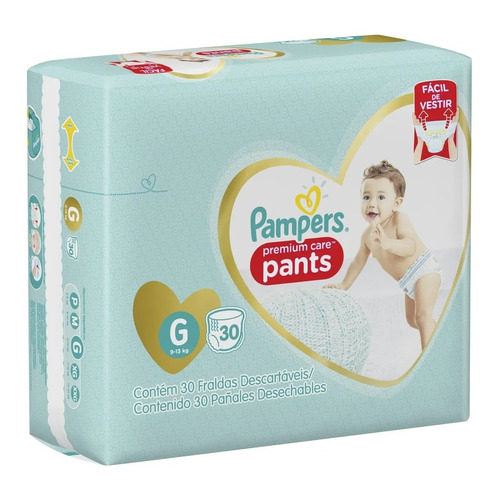 Pañales Pampers Premium Care Pants  G 30 u