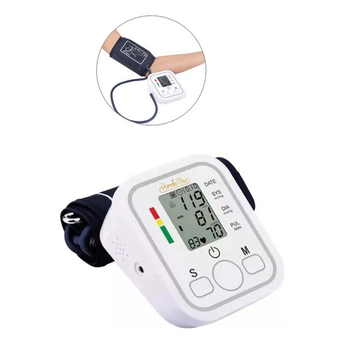 Monitor digital de manómetro de brazo con voz