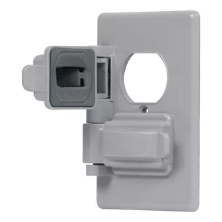 Placa Doble Intemperie Plastica Std Voltech 46410 Color Gris Corriente Nominal 0 A Voltaje Nominal 0v