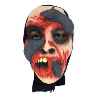 Máscara Latex Monstro Zumbi Rato Halloween Cosplay Terror