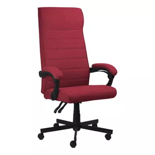 Cadeira De Escritorio Ergonomica Vermelha - Magnus Red Pcyes Cor Vermelho Material Do Estofamento Linho