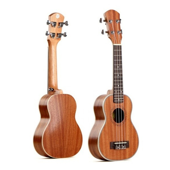 Ukelele Soprano 21'' Sapele Con Cenefa + Funda Lady Jane