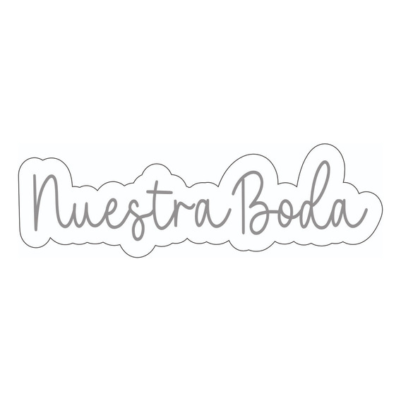 Letrero Neón Nuestra Boda, 80x25cm Venta Directa