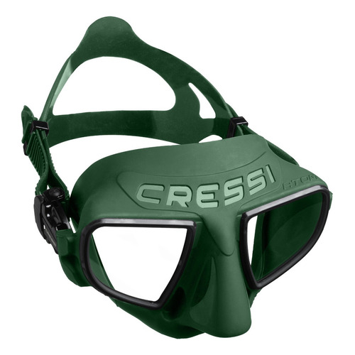 Visor Máscara Cressi Atom Buceo Apnea Flexible Bajo Volumen Color Verde
