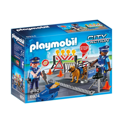 Playmobil City Action - 2 Policias Con Perro - 48 Pcs - 6924
