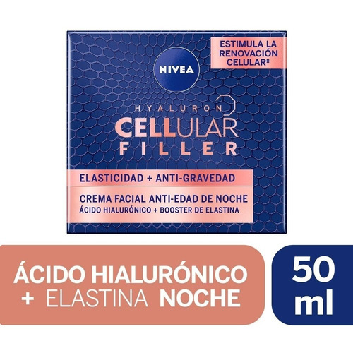 Crema Facial Nivea Cellular Filler Elasticidad Noche 50ml Tipo de piel Todo tipo de piel