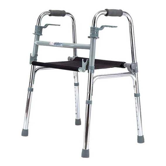 Andador Plegable Con Asiento Desmontable Altura Regulable