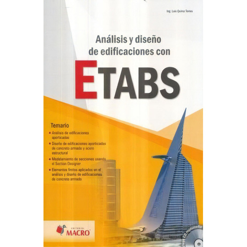 Análisis Y Diseño De Edificaciones Con Etabs, De Quiroz Torres, Luis. Editorial Empresa Editora Macro En Español