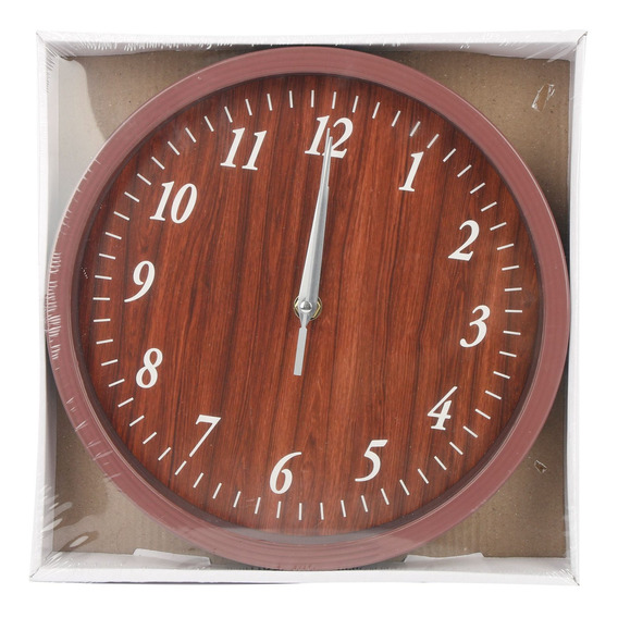 Reloj De Pared, 25cm De Diámetro 2 Colores, En Caja