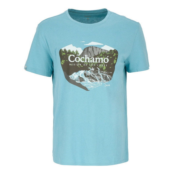 Polera Manga Corta Cochamó Men Light Blue Doite