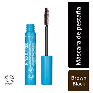 Máscara De Pestañas Rimmel London Kind&free Tono Brown Black