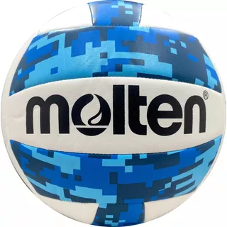 Bola De Vôlei Molten Ms500 Dcamo Cor Branco E Azul