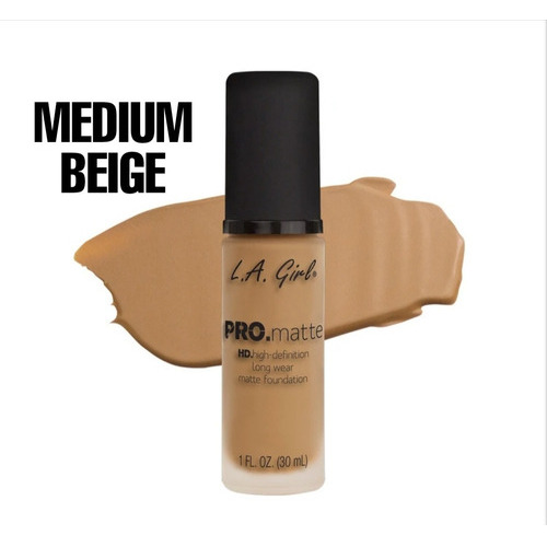 Base de maquillaje líquida L.A. Colors tono medium beige - 30mL