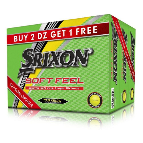 Pelotas Golf Srixon Softfeel Promo 3x2 (docenas) Color Amarillas