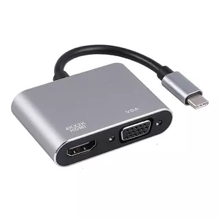 Adaptador Convertidor Usb 3.1 Tipoc A Vga Hdmi 4k Mac Lenovo