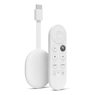 Google Chromecast 4 Con Google Tv Cuarta Generación Hd Hdr Color Blanco Tipo De Control Remoto De Voz