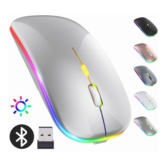 Mouse Bluetooth Silencio Inalámbrico Recargable Para iPad/pc