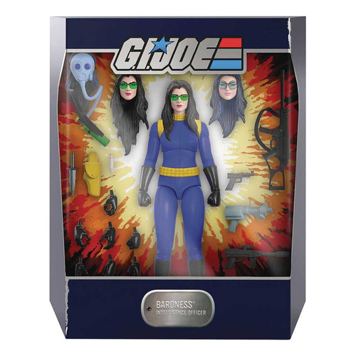 Super7 G.i. Joe Baroness [azul] Ultimates! ¡Onda 2!