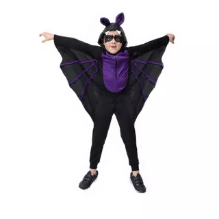 Fantasia Halloween Morcego Infantil Menino Morceguinho Luxo