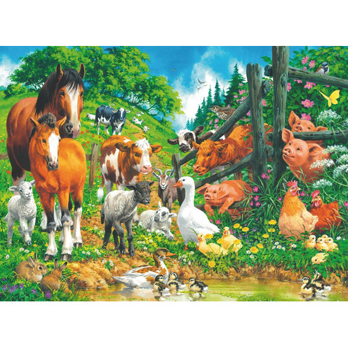 Rompecabezas Animales Granja P/niños 100p Xxl Ravensburger