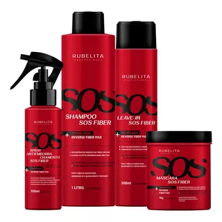 Kit Completo Sos Fiber - Rubelita Cosméticos Professional