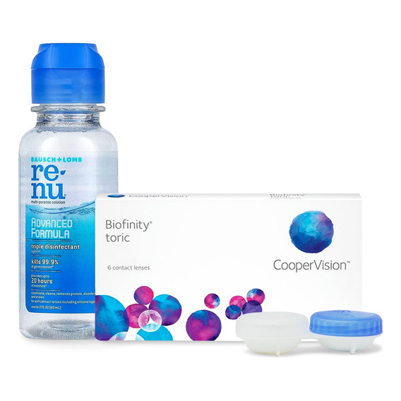 Lentes De Contacto Coopervision Biofinity Torico Mensual