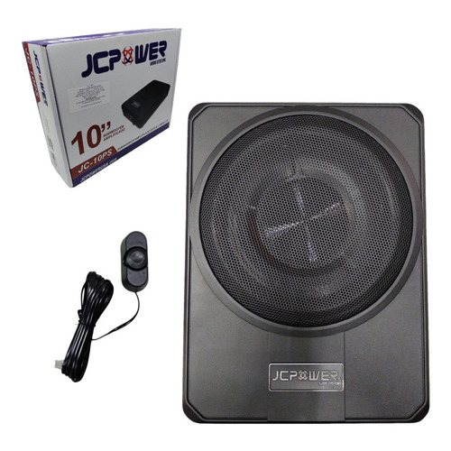 Subwoofer Amplificado Jc Power Jc-10ps 10 Ventilado 500w Max Color Negro