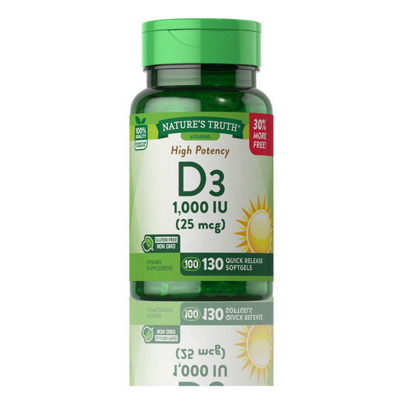 Nature's Truth Vitamina D3 130 Sg 1,000 Iu