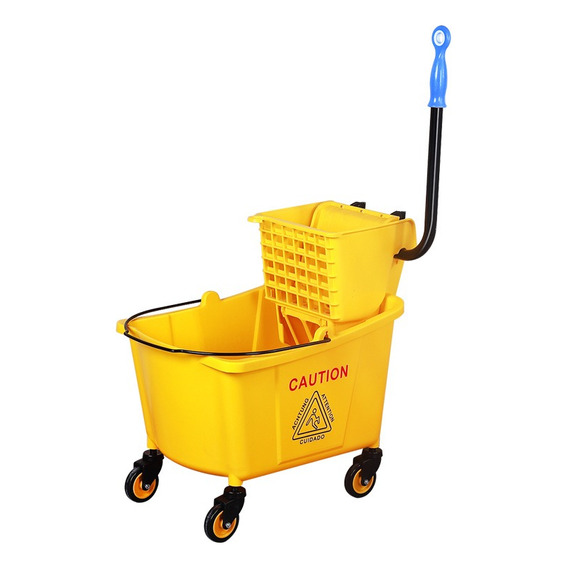 Cubeta De Carrito Con Exprimidor  Rubbermaid 24 Litros