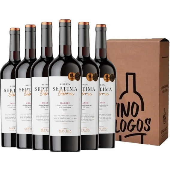 Vino Septima Obra Reserva Malbec - Caja X6 - Vinologos