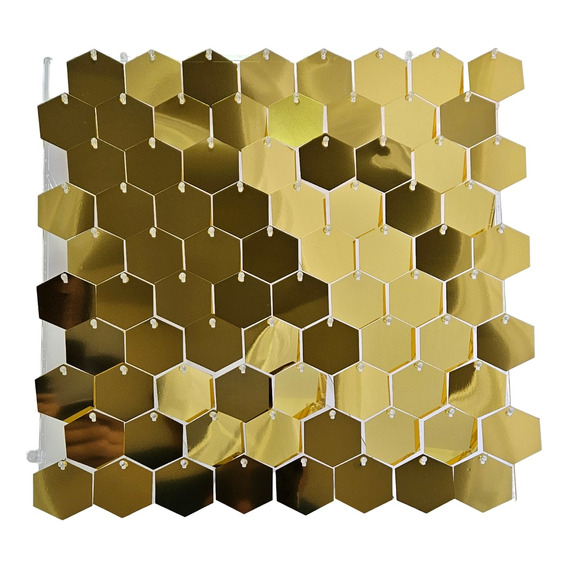Shimmer Wall Panel Decorativo 4d Lentejuela Hexagonal 30 Pzs