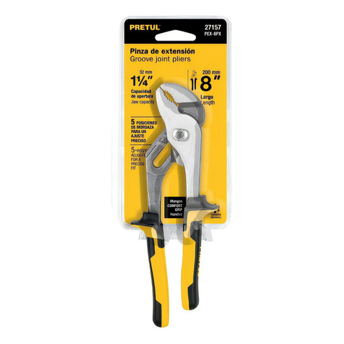 Pinza De Extensión 8   Mango Comfort Grip Pretul 27157