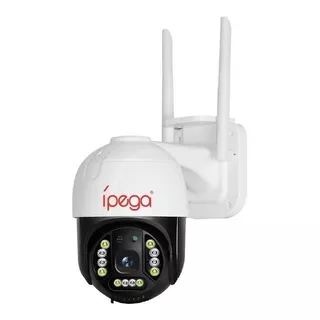 Câmera De Segurança Ip Speed Dome Ipega Kp-ca183 Full Hd Com Resolução De 2mp Visão Noturna Incluída Branca Com Rastreamento Humano