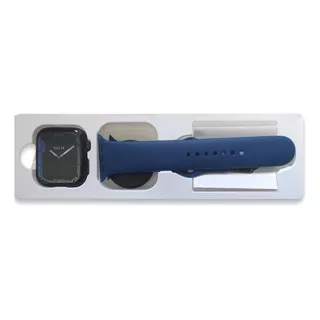 Smartwatch X8 Pro Max, Cx 45mm Preta, Pulseira Azul Original