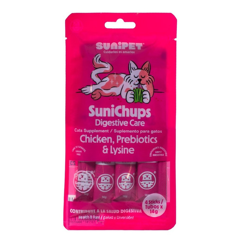 Snack Para Gatos Sunichups Digestive Care (pollo)