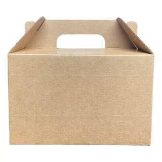 30 Caja Boxlunch 18x12x12 Microcorrugado Kraft Alimentos