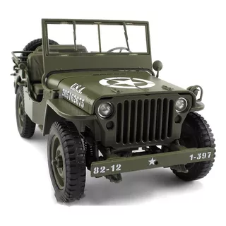 Jeep Willys Us Army 1/4 Ton Clasico Sin Toldo - Welly 1/18