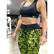 Pantalón Mujer Jogging Gym Camuflado 