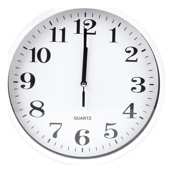 Reloj De Pared Analogico Ideal Para Oficina Hogar 24 Cm