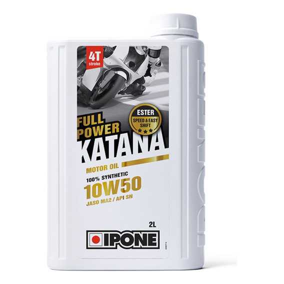 Aceite Para Moto Ipone Katana 10w50 4t Full Power 2 Litros