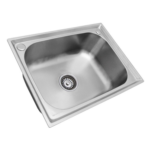 Bacha Cocina O Lavadero Sobre Mesada De 56 X 42 X 22 Profunda Mod. Esencial Acero Inox Aisi 304 100% Calidad Color Gris