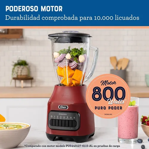 Ripley - LICUADORA OSTER® VASO DE VIDRIO 6 VELOCIDADES + PULSO